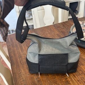 Kelly Moore Black and Gray Duffel camera Bag